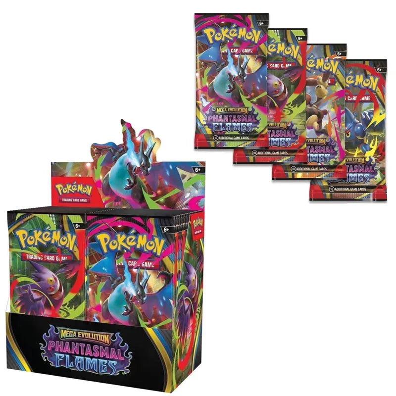 360 Pack Pokémon Mega Evolution Phantasmal Flames English Trading Cards