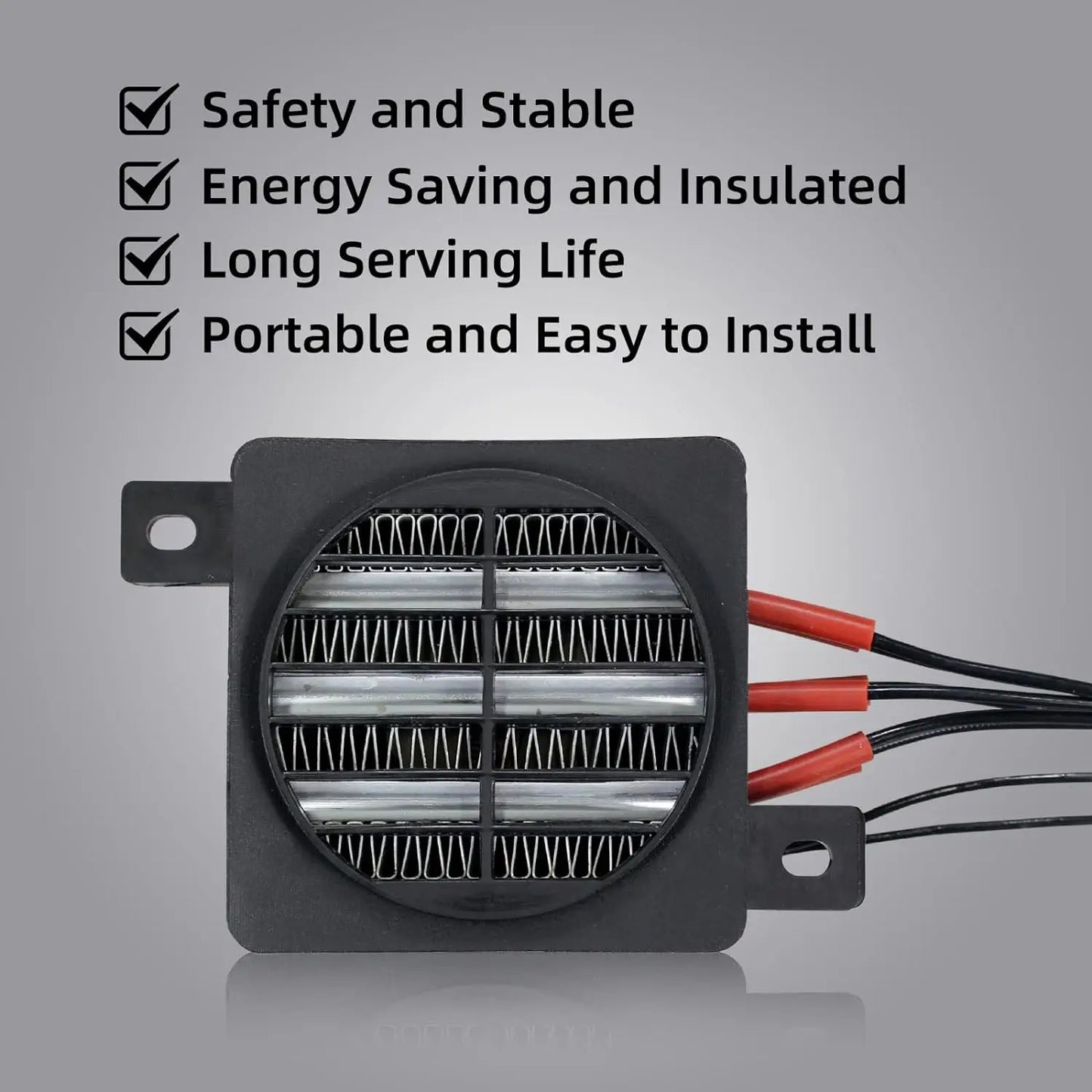 PTC Ceramic Fan Heater 12V 24V 48V 110V 220V 50W–400W