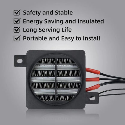 PTC Ceramic Fan Heater 12V 24V 48V 110V 220V 50W–400W