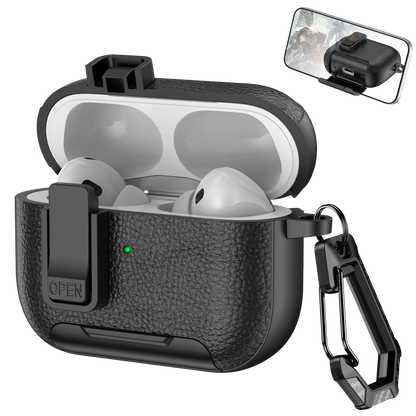 AirPods Case with Phone Holder Clip & Carabiner – Fits AirPods 1/2/3/Pro/Pro 2/Pro 3/4