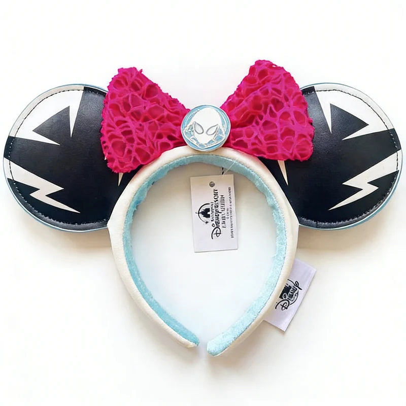 Minnie Mouse Sequin Ears Headband with Bow – Disney Park Style