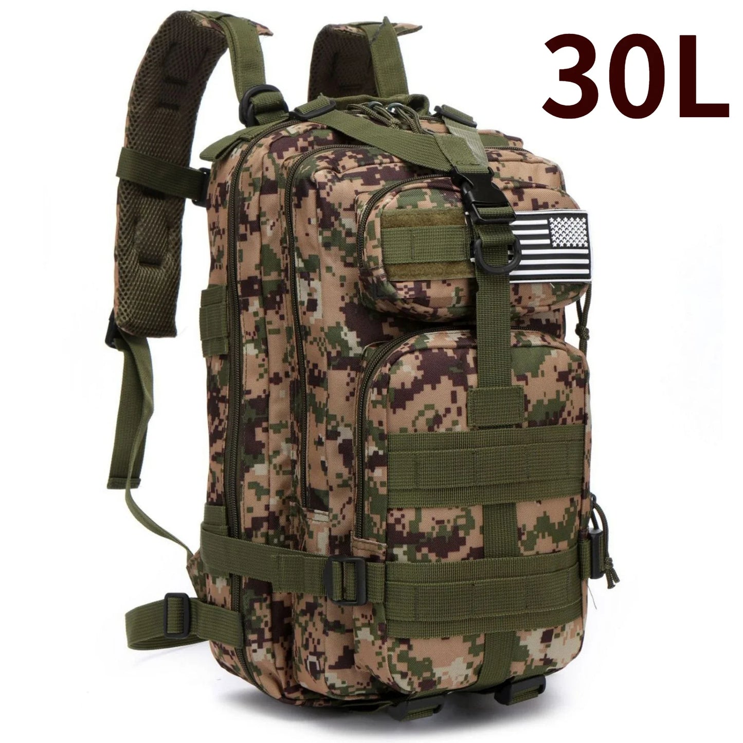 50L Tactical Backpack – 1000D Nylon Waterproof Military Rucksack for Hiking, Hunting & Outdoor