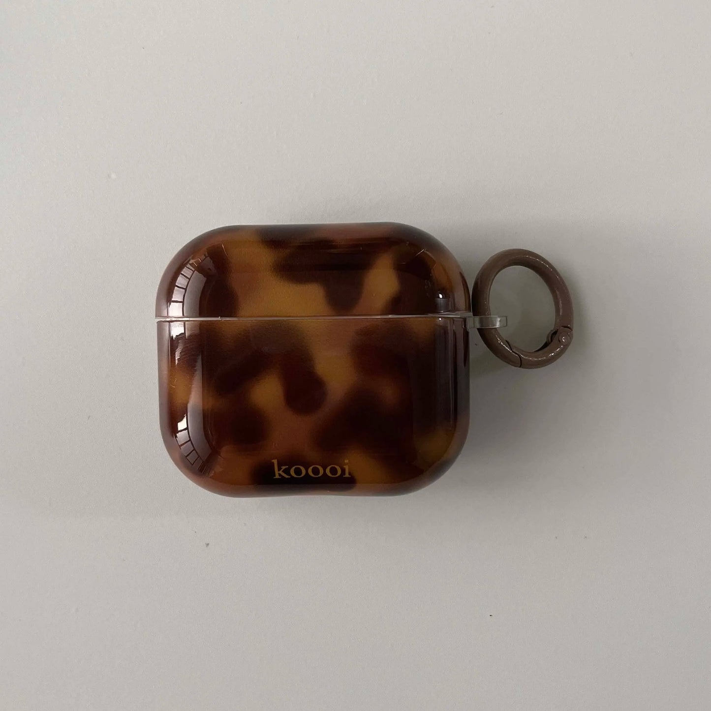 Tortoiseshell AirPods Case with Ring – IMD Amber Design
