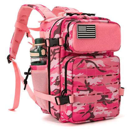 25L Tactical Backpack – MOLLE Laser Cut Military Rucksack