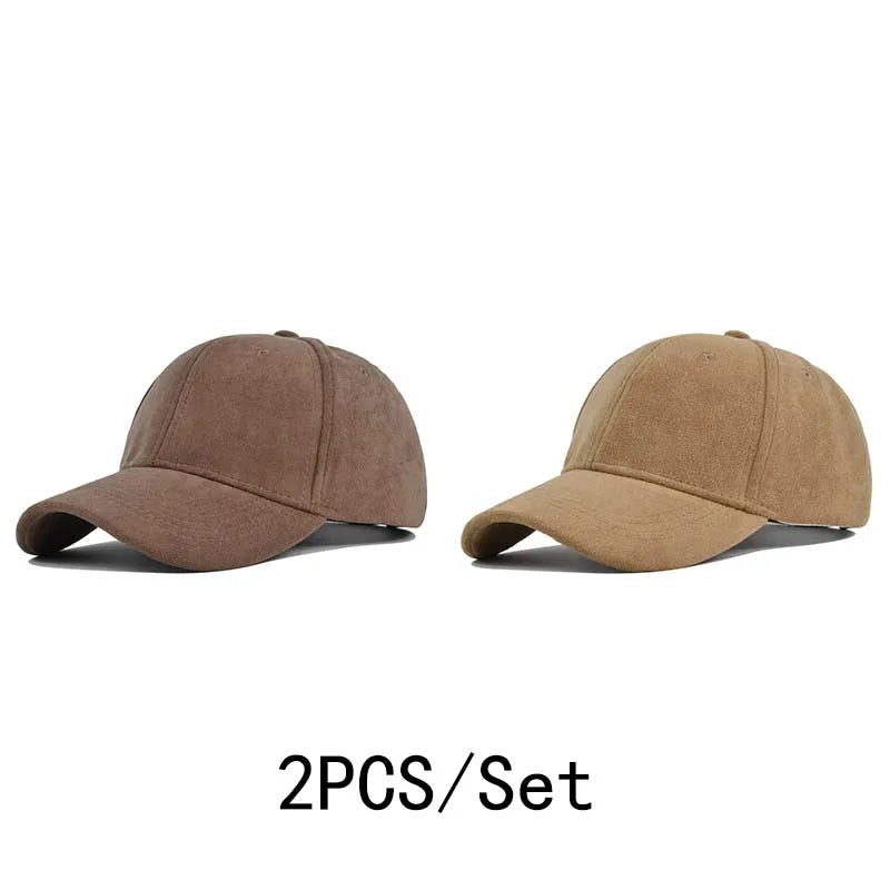 Solid Color Baseball Cap – Unisex Retro Adjustable Hat
