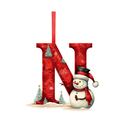 Acrylic Letter Christmas Tree Ornament – All 26 Letters