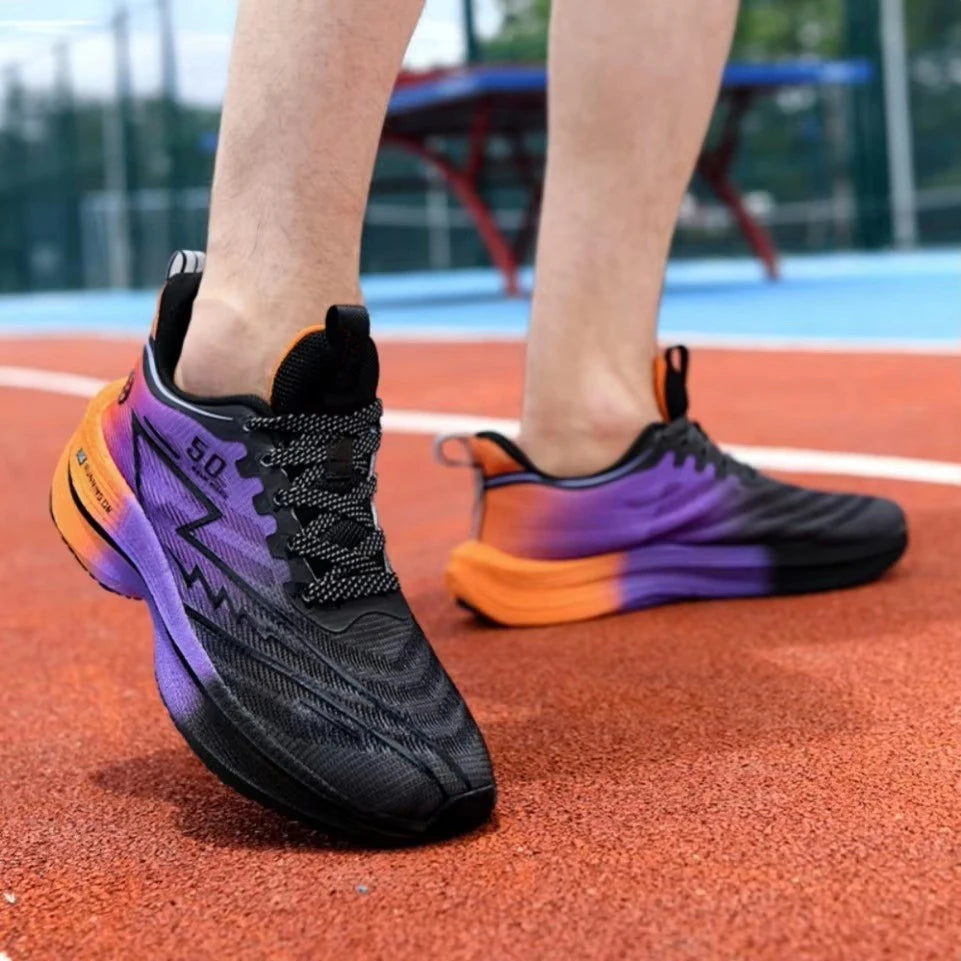 Carbon Plate Running Shoes – Soft Cushion Unisex Sneakers