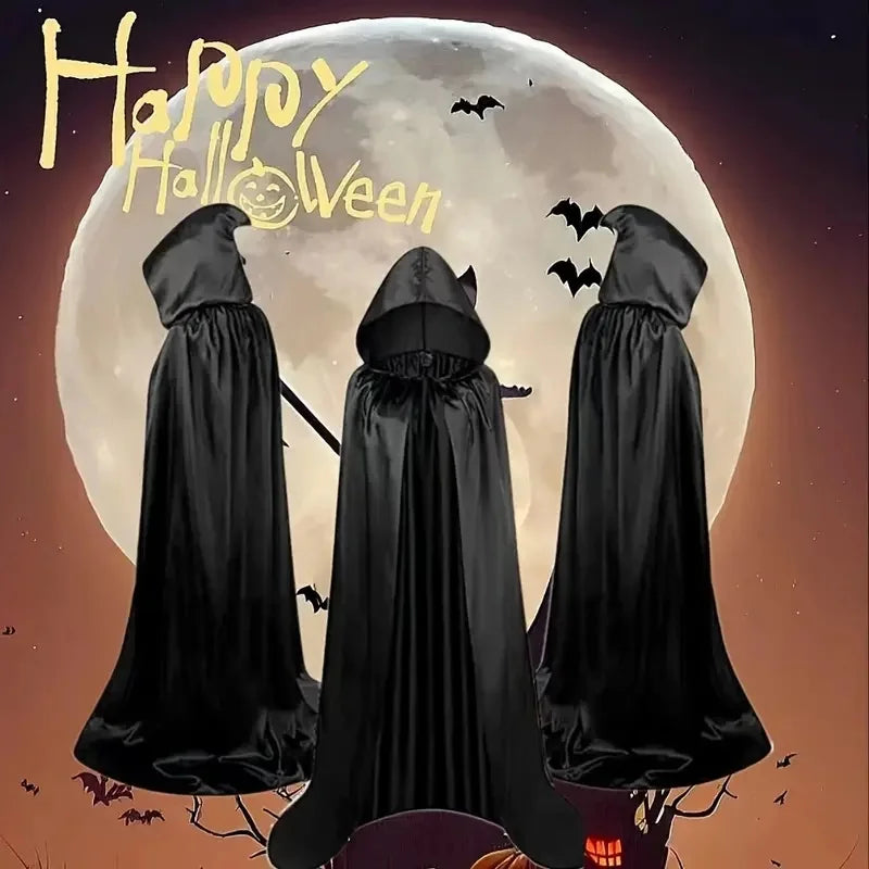 Halloween Hooded Cloak – Unisex Witch Cape Cosplay Costume