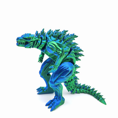 3D Printed Godzilla Action Figure – 18cm Articulated Monster Toy