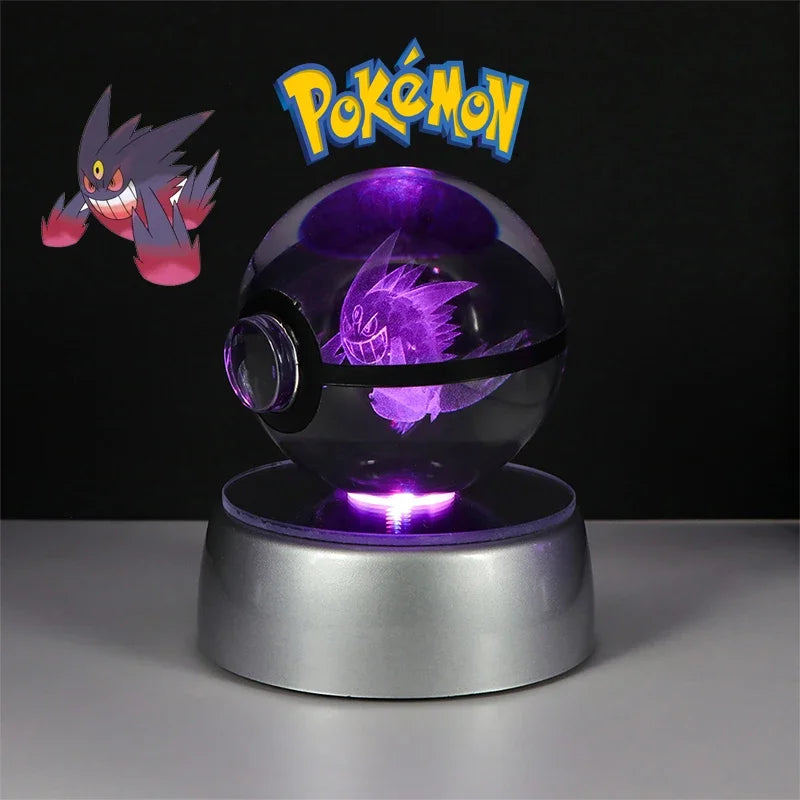 Pokémon 3D Crystal Ball Figure with LED Light Base