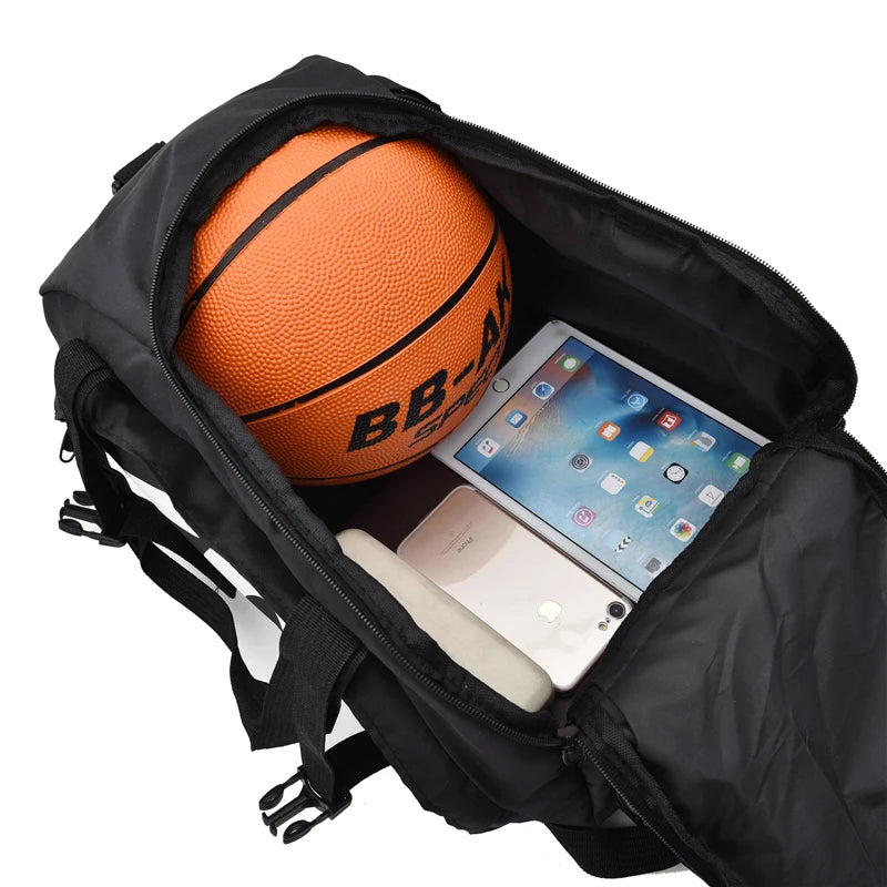 T60 Waterproof Gym Bag – Sports Duffel Backpack for Men & Women