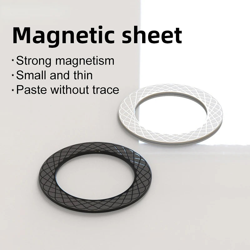 Magnetic Metal Ring Plate for MagSafe & Phone Holders – Iron Sheet Sticker