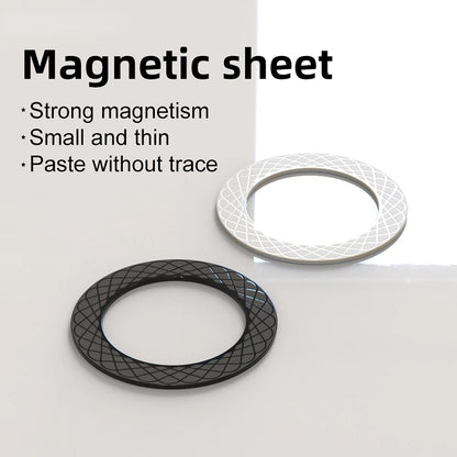 Magnetic Metal Ring Plate for MagSafe & Phone Holders – Iron Sheet Sticker