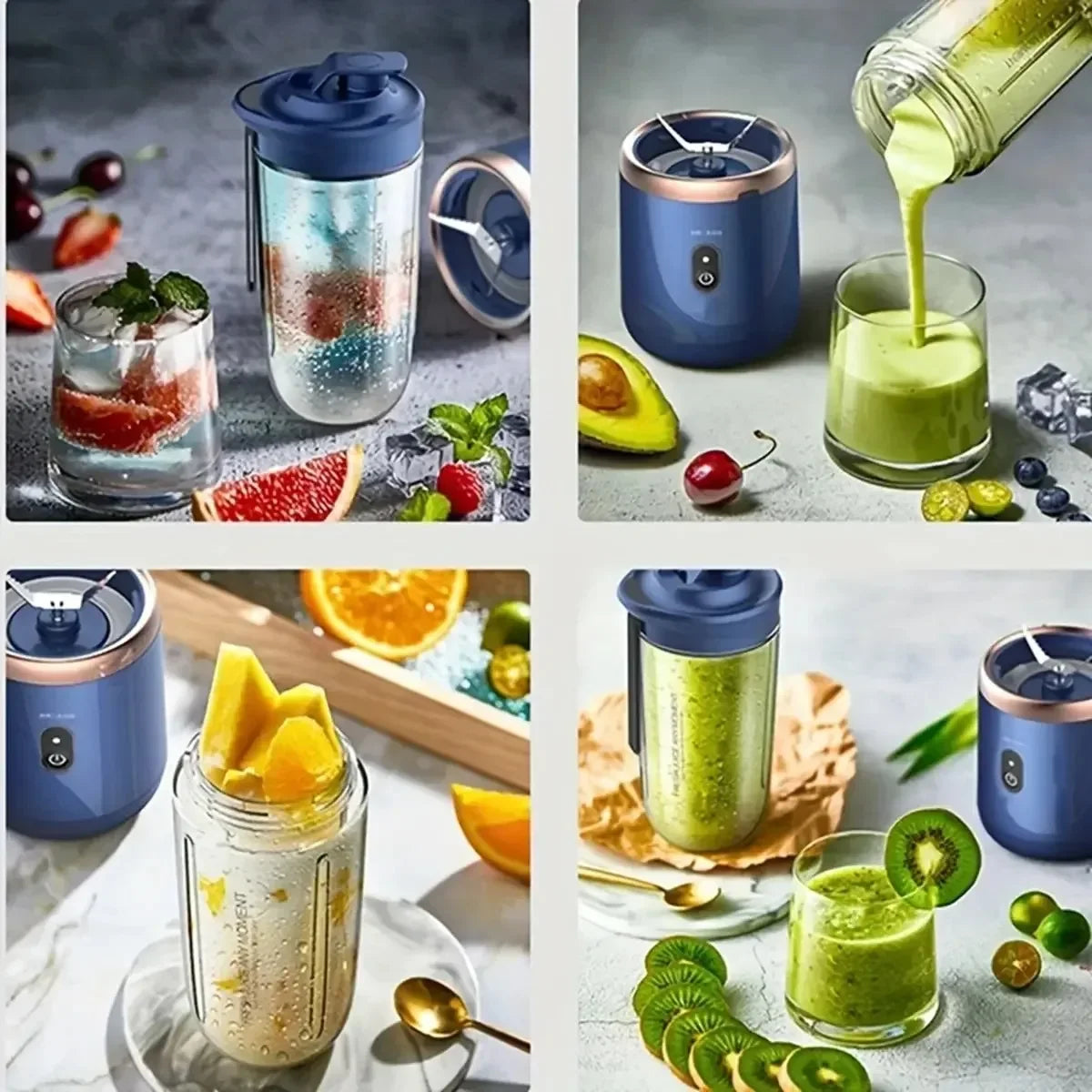 Portable USB Blender 400ml – Mini Travel Juicer & Smoothie Maker