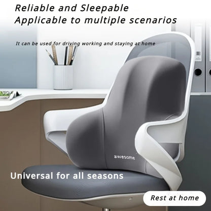 Memory Foam Lumbar Support Seat Cushion 2-in-1