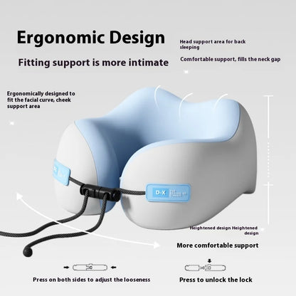 Memory Foam Travel Neck Pillow – U-Shaped, Soft & Ergonomic, 3 Colors