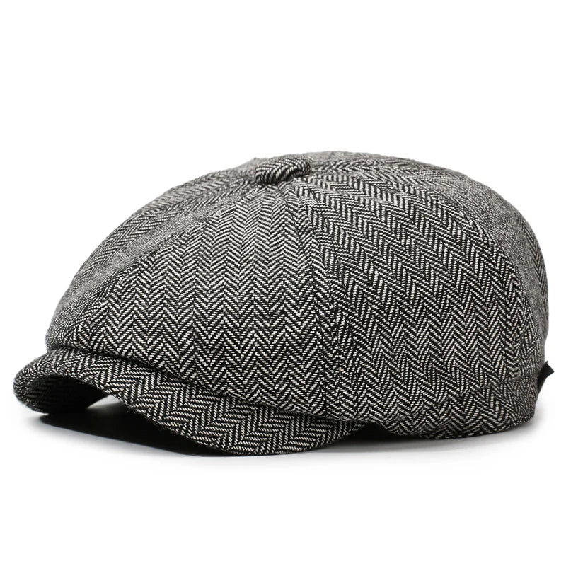 Newsboy Cap – Unisex Retro Cotton Beret for Travel & Casual Wear