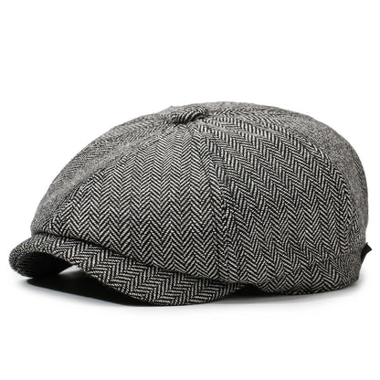 Newsboy Cap – Unisex Retro Cotton Beret for Travel & Casual Wear