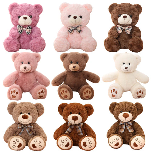 Kawaii Teddy Bear Plush Pillow – 35cm Stuffed Animal Doll