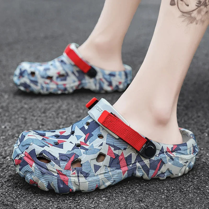 Men’s Camouflage Garden Clog Sandals