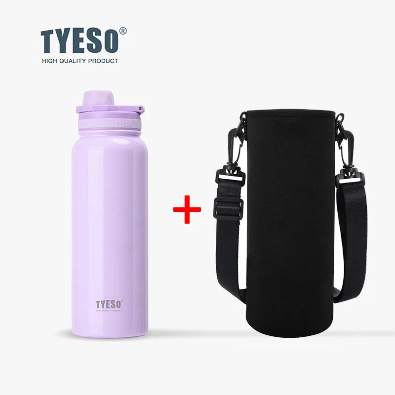 TYESO Insulated Water Bottle – Stainless Steel Vacuum Flask for Sports & Travel