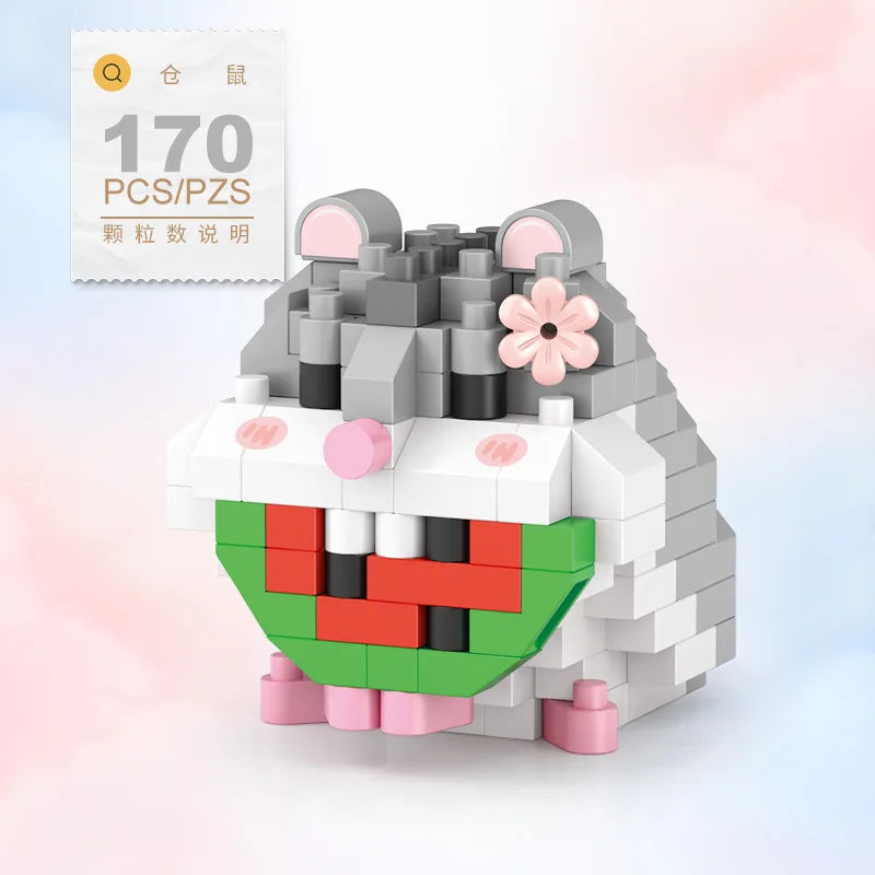 Cute Animal Mini Building Blocks Kit – DIY Micro Brick Figures for Girls