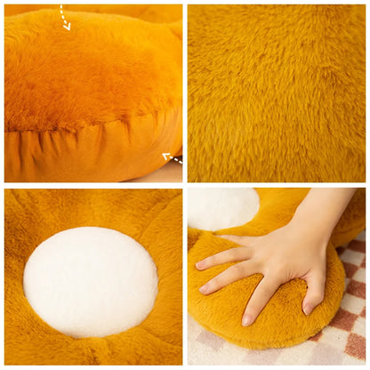 Flower Shape Plush Floor Cushion – Soft Seat Pad