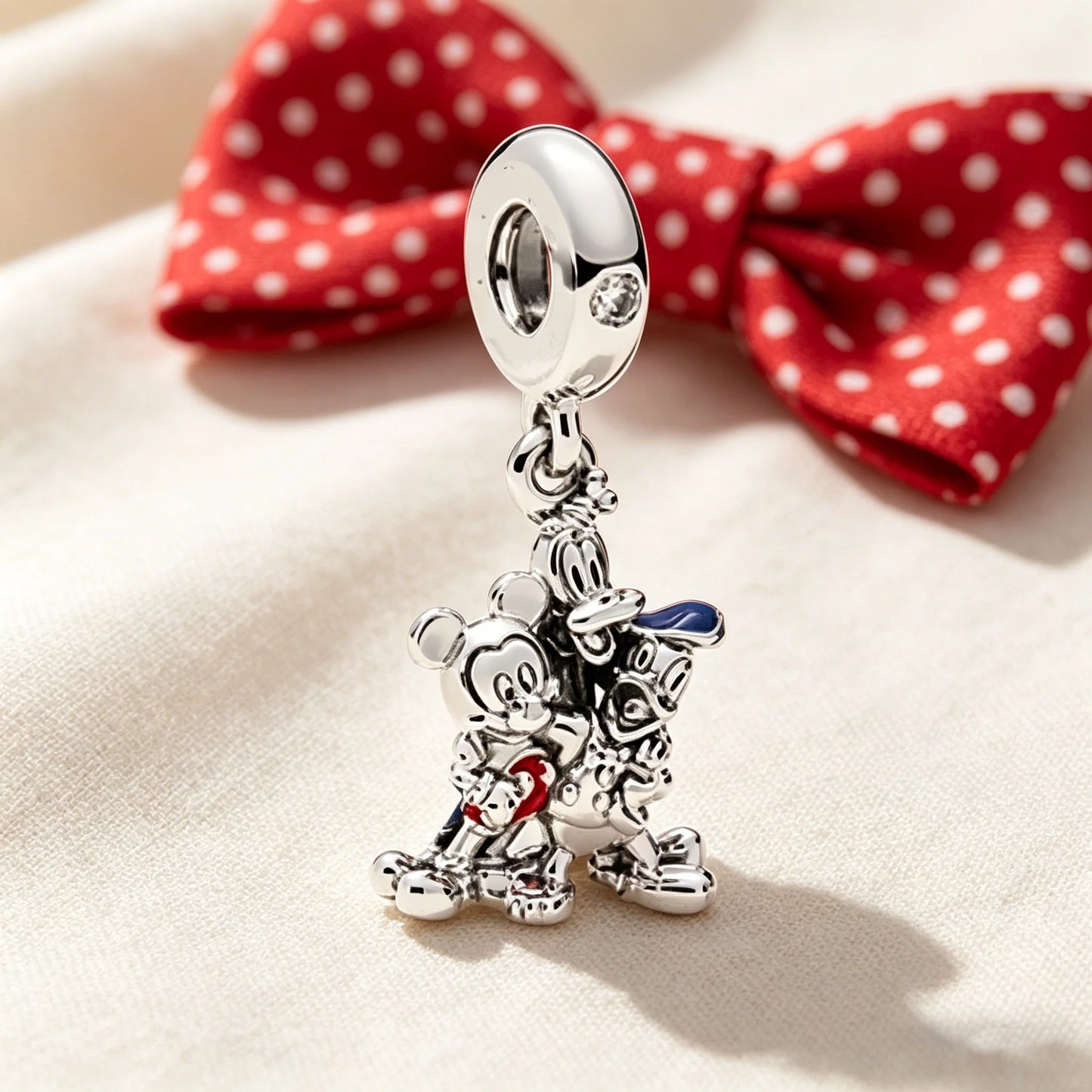 Disney Character Charm Bead – Fits Snake Chain Bracelet & Necklace