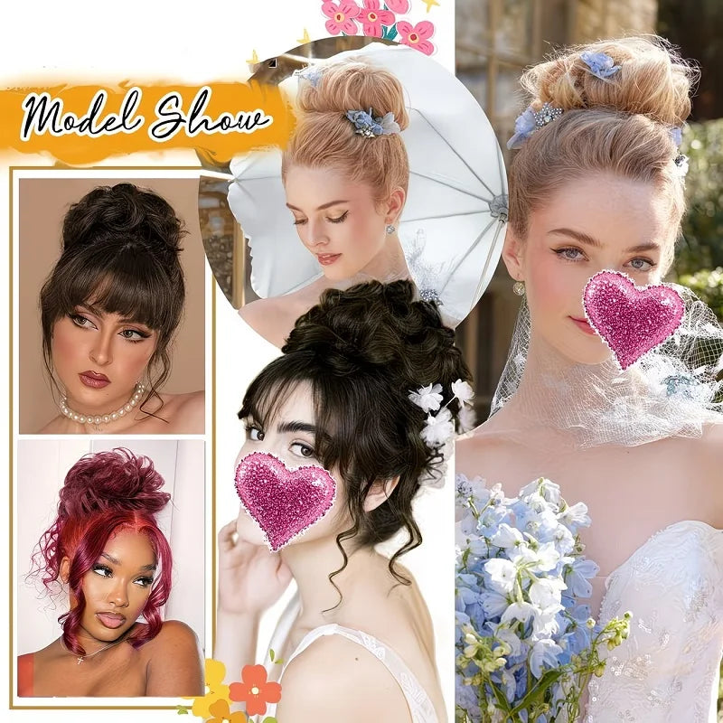 Messy Bun Hairpiece Scrunchie – Synthetic Chignon Hair Extension