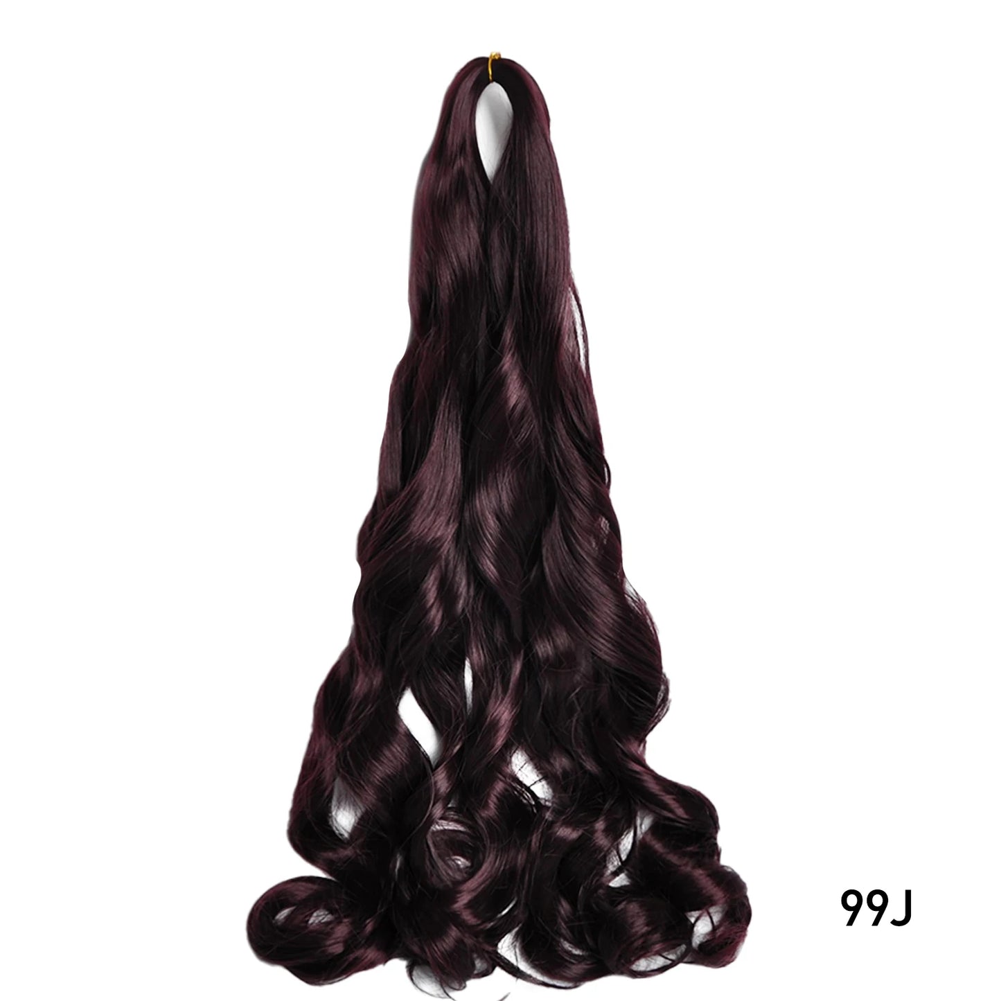 French Curl Braiding Hair 24 Inch – Pre-Stretched Synthetic Spiral Braids for Women