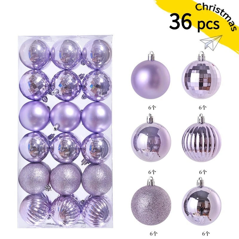 Christmas Ball Ornaments Set 24-36 Pcs – Tree Hanging Decorations