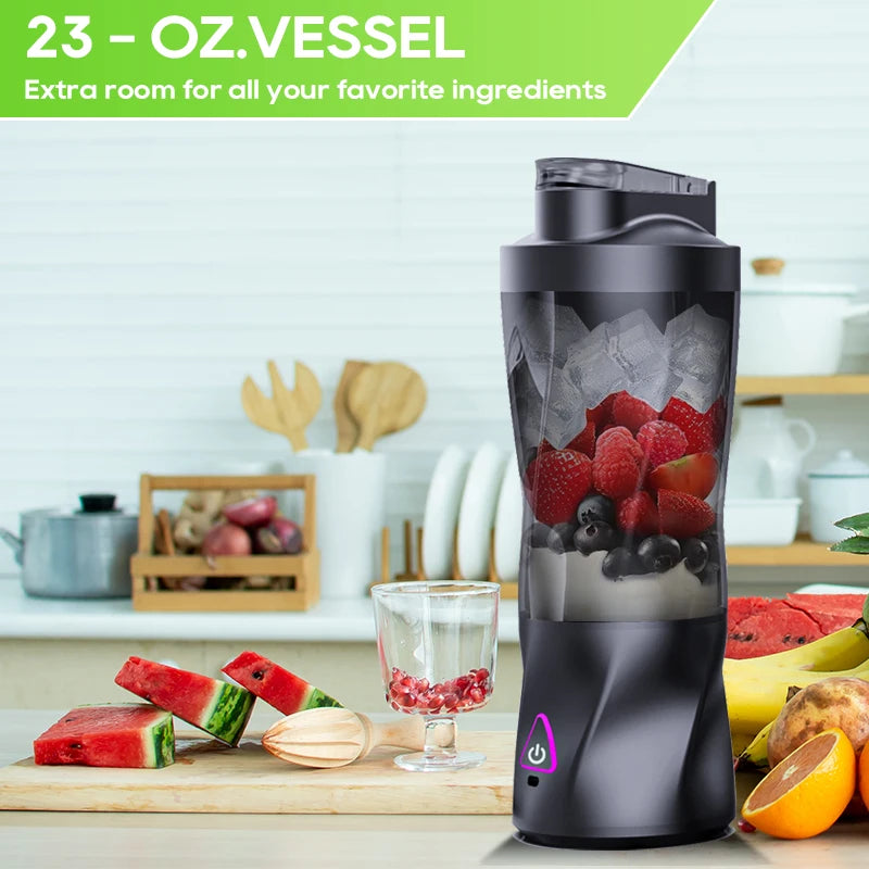 Portable Blender USB Rechargeable 700ml – Personal Smoothie Maker
