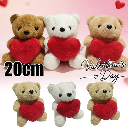 Heart Teddy Bear Plush Stuffed Animal – Valentine Gift Set