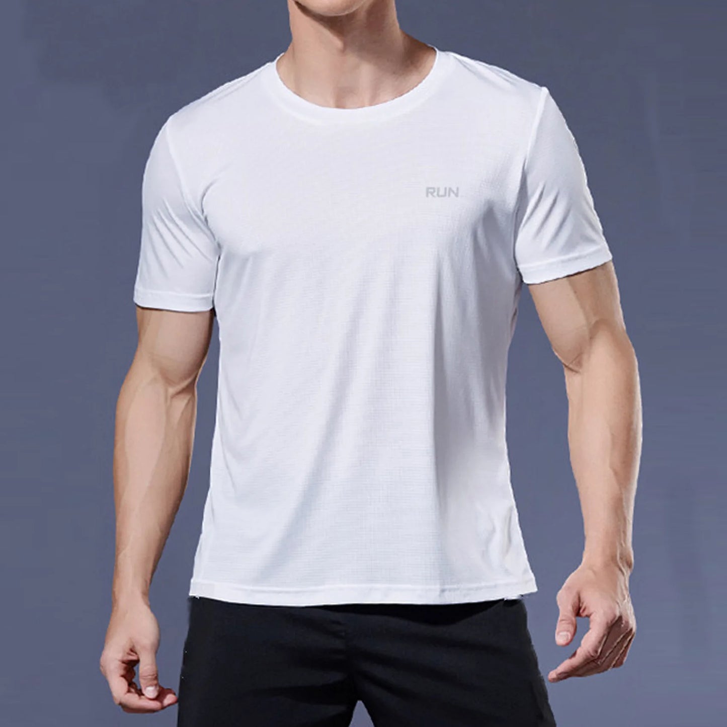 Men's Quick-Dry Gym T-Shirt – Short Sleeve Running & Workout Top