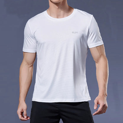 Men's Quick-Dry Gym T-Shirt – Short Sleeve Running & Workout Top