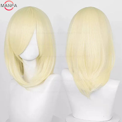 Anime Cosplay Bob Wig with Bangs – 40cm Heat Resistant, 54 Colors
