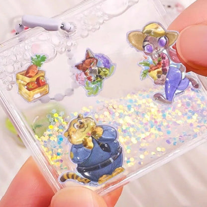 3D Crystal Relief Sticker Sheet – Cute Cartoon Disney Characters