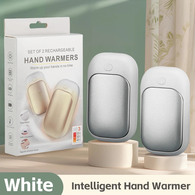Rechargeable Hand Warmers Set of 2 – 3 Heat Settings