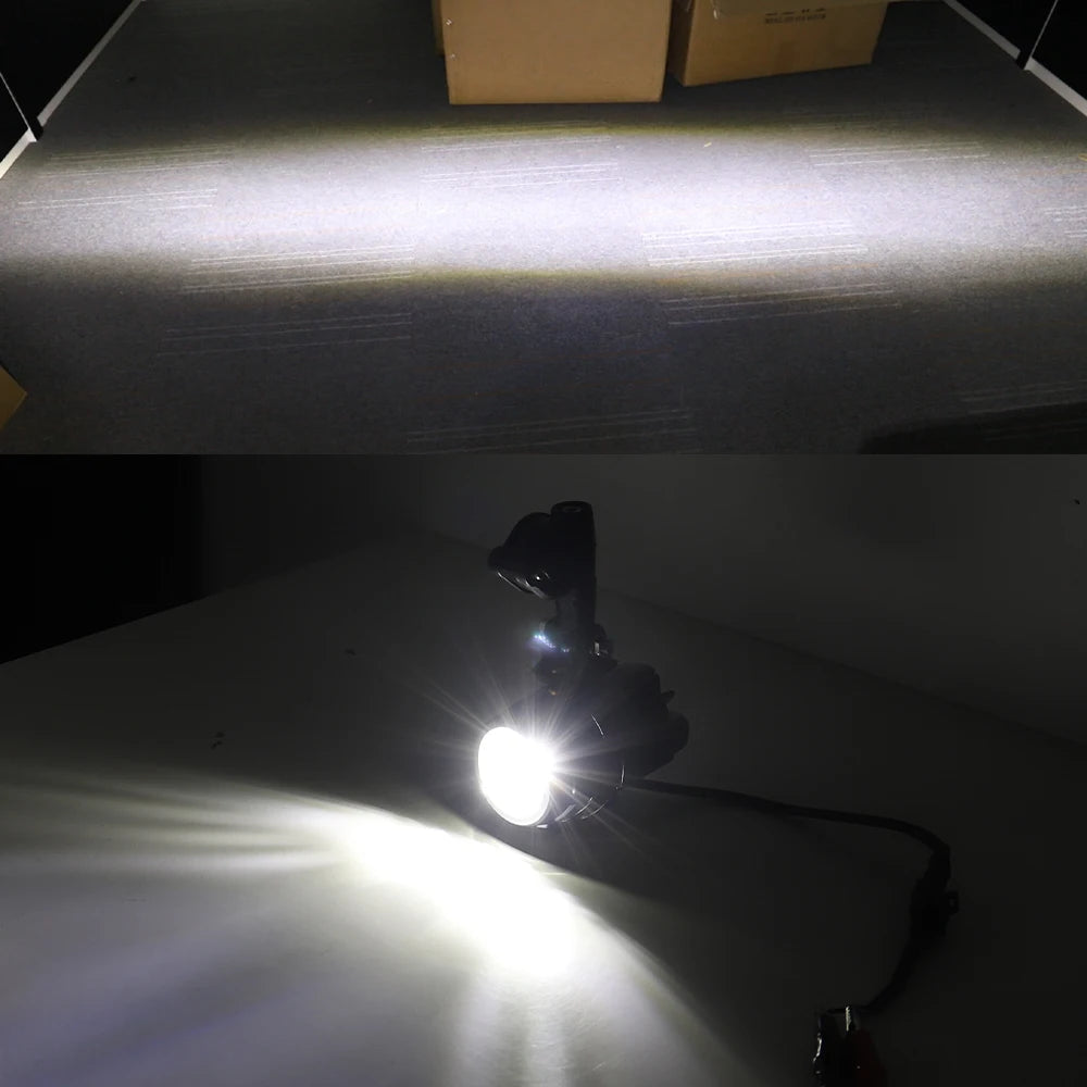 Motorcycle LED Auxiliary Driving Lights 40W 6000K – Universal Fog Spot Lamps