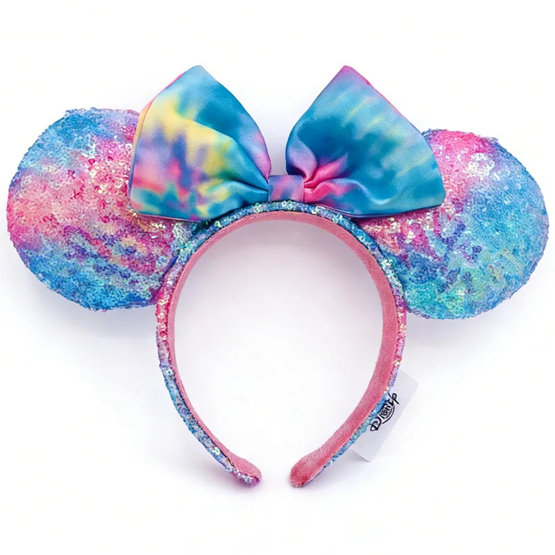 Disney Minnie Mouse Ears Headband – Plush Bow for Adults & Kids