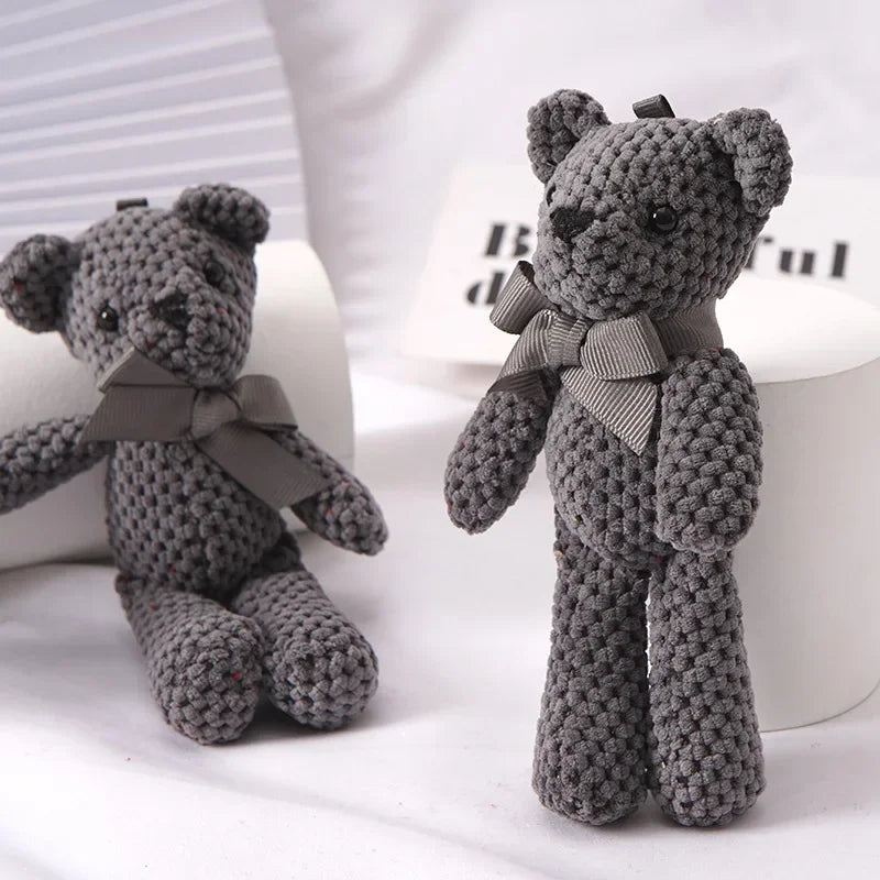 Mini Teddy Bear Plush Keychain – Soft Stuffed Doll for Party & Wedding Gifts