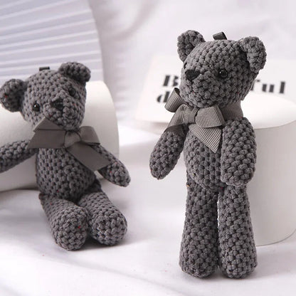 Mini Teddy Bear Plush Keychain – Soft Stuffed Doll for Party & Wedding Gifts