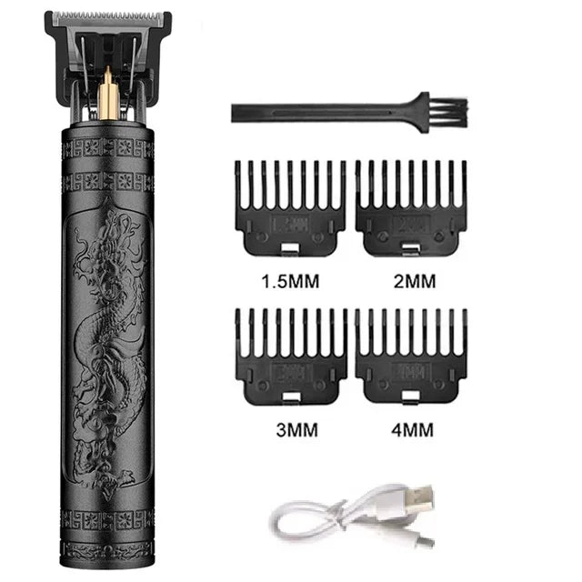 Hair Clipper & Beard Trimmer Kit Rechargeable T9 Vintage