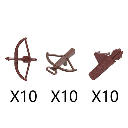 Medieval Military Building Blocks Parts – Castle Knights Weapons Accessories