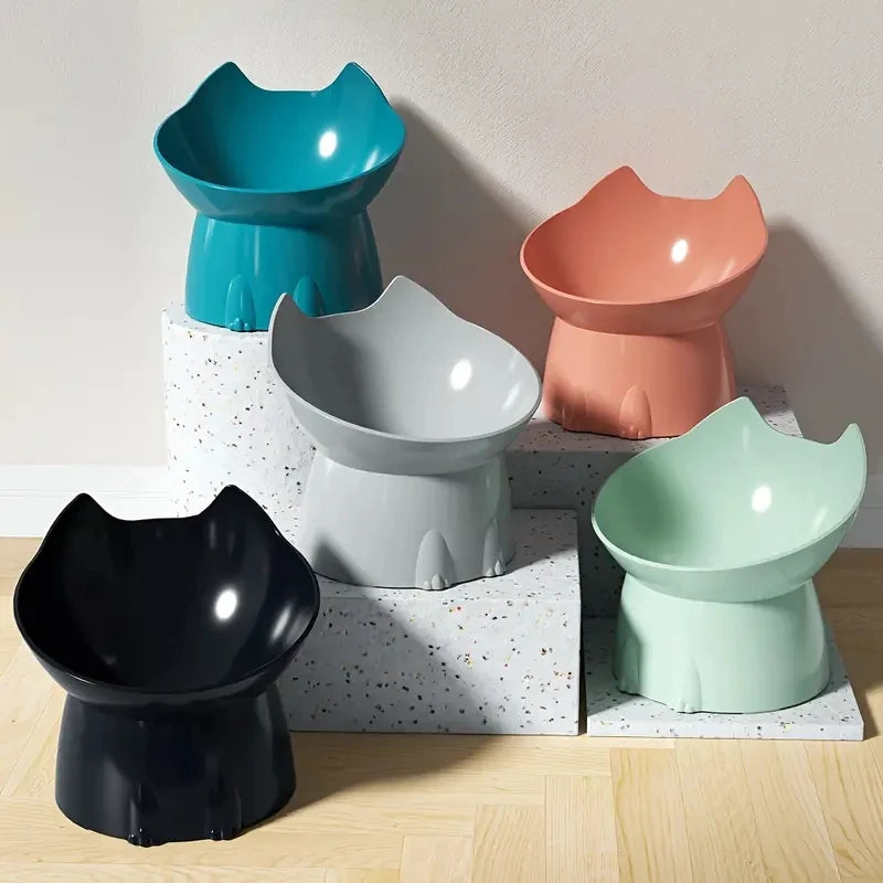 Elevated Cat Bowl – Anti-Tip Raised Food & Water Dish