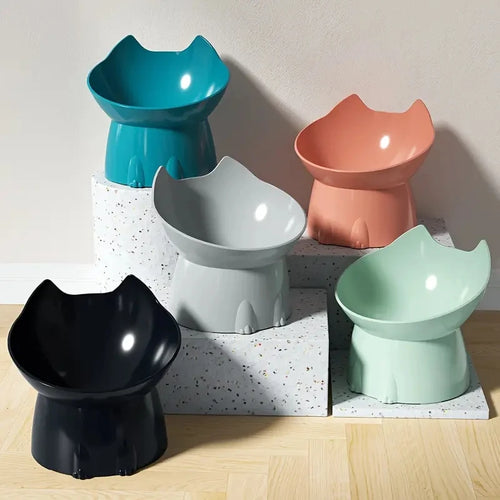 Elevated Cat Bowl – Anti-Tip Raised Food & Water Dish