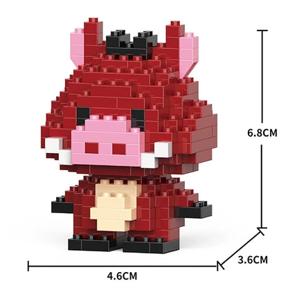 Disney Mini Building Blocks Figure – Mickey Minnie Princess Brick Toy
