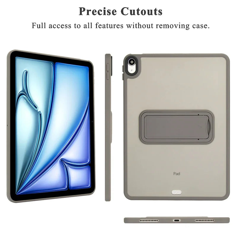 iPad Case PC TPU Stand Cover with Kickstand – Multi-Model
