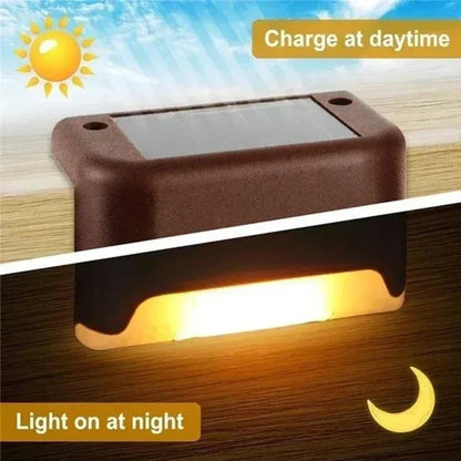 Solar LED Step & Deck Lights – Waterproof Outdoor Stair Lamp