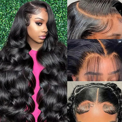 Body Wave Lace Front Wig Human Hair – 13x4 & 13x6, 180%-220% Density